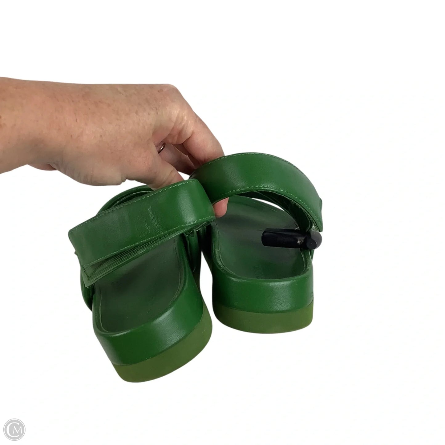 Sandals Flats By Vince In Green, Size: 6.5