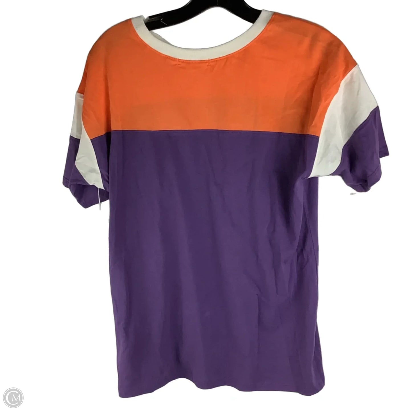 Top Short Sleeve By Clothes Mentor In Orange & Purple, Size: M