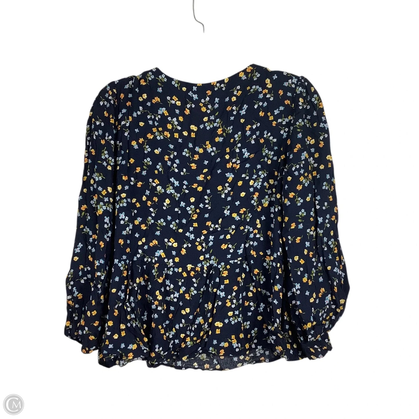 Top Long Sleeve By Loft In Floral Print, Size: L