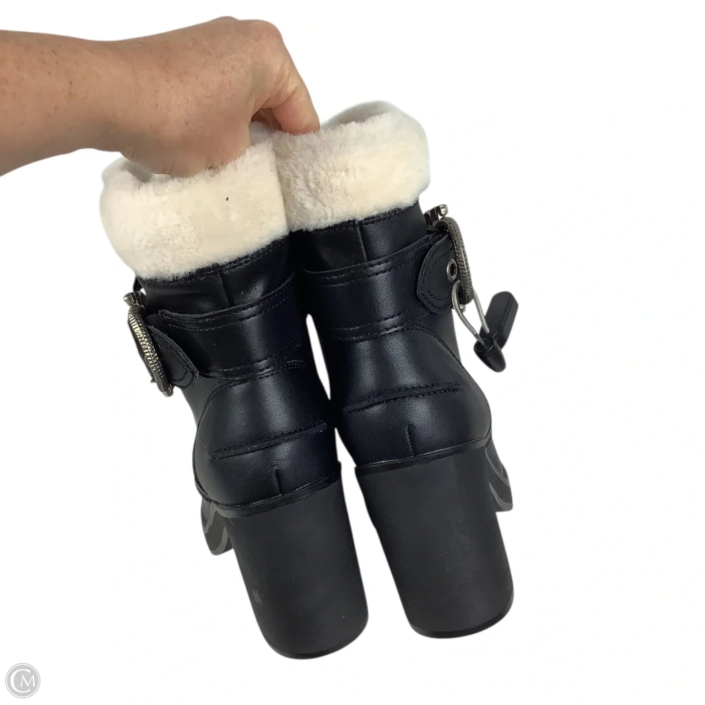 Boots Combat By Dkny In Black, Size: 11