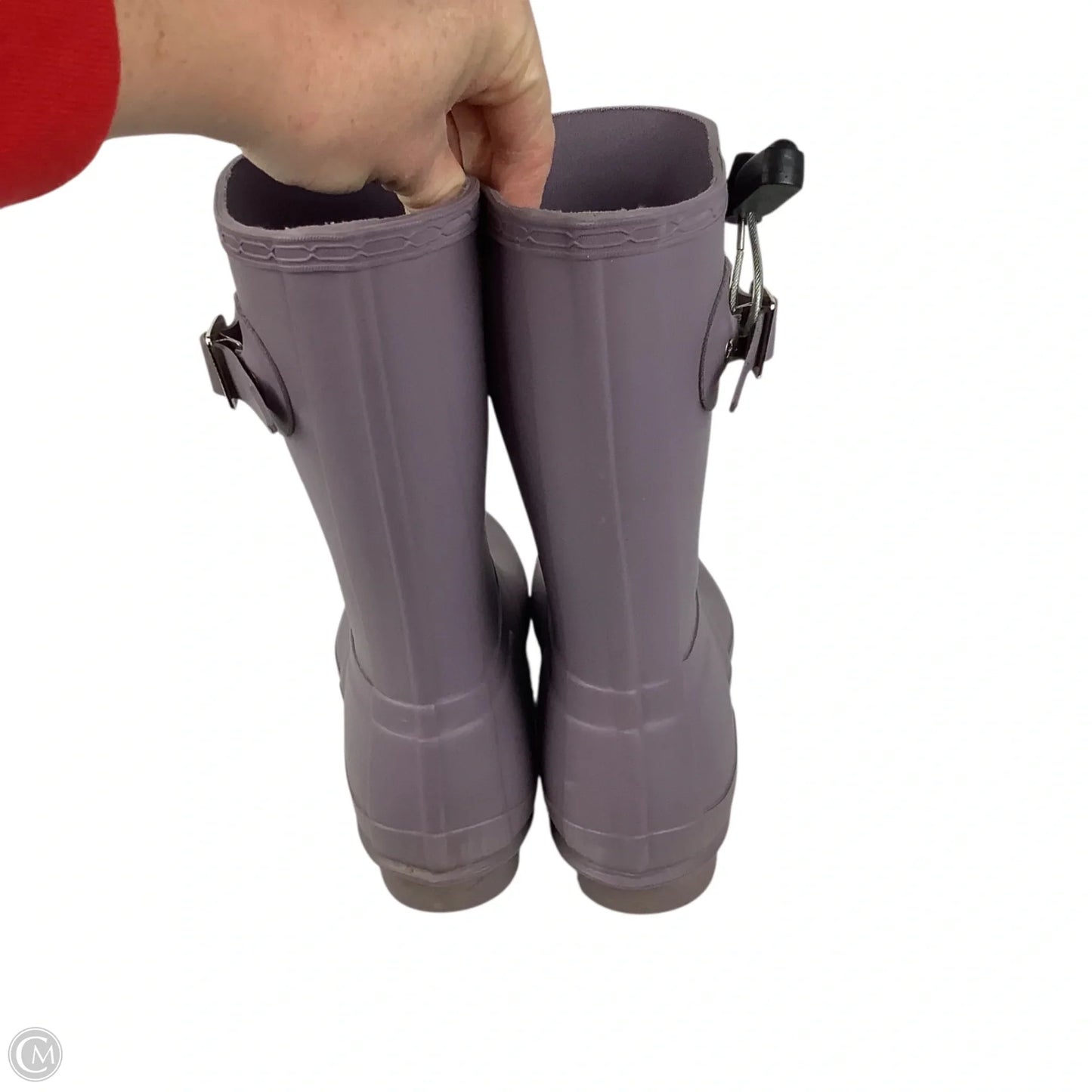 Boots Rain By Hunter In Purple, Size: 7