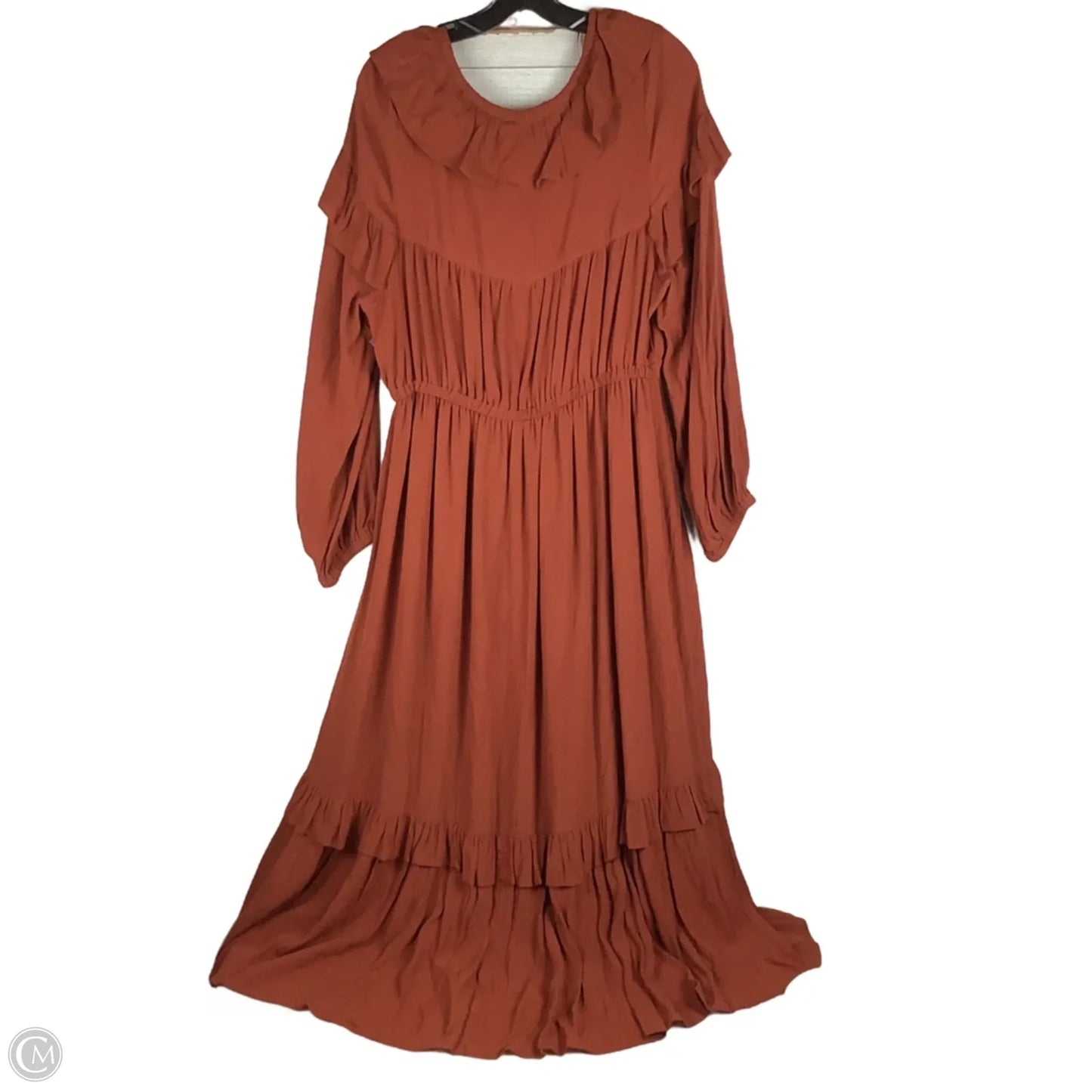Dress Casual Maxi By Gibson And Latimer In Orange, Size: L