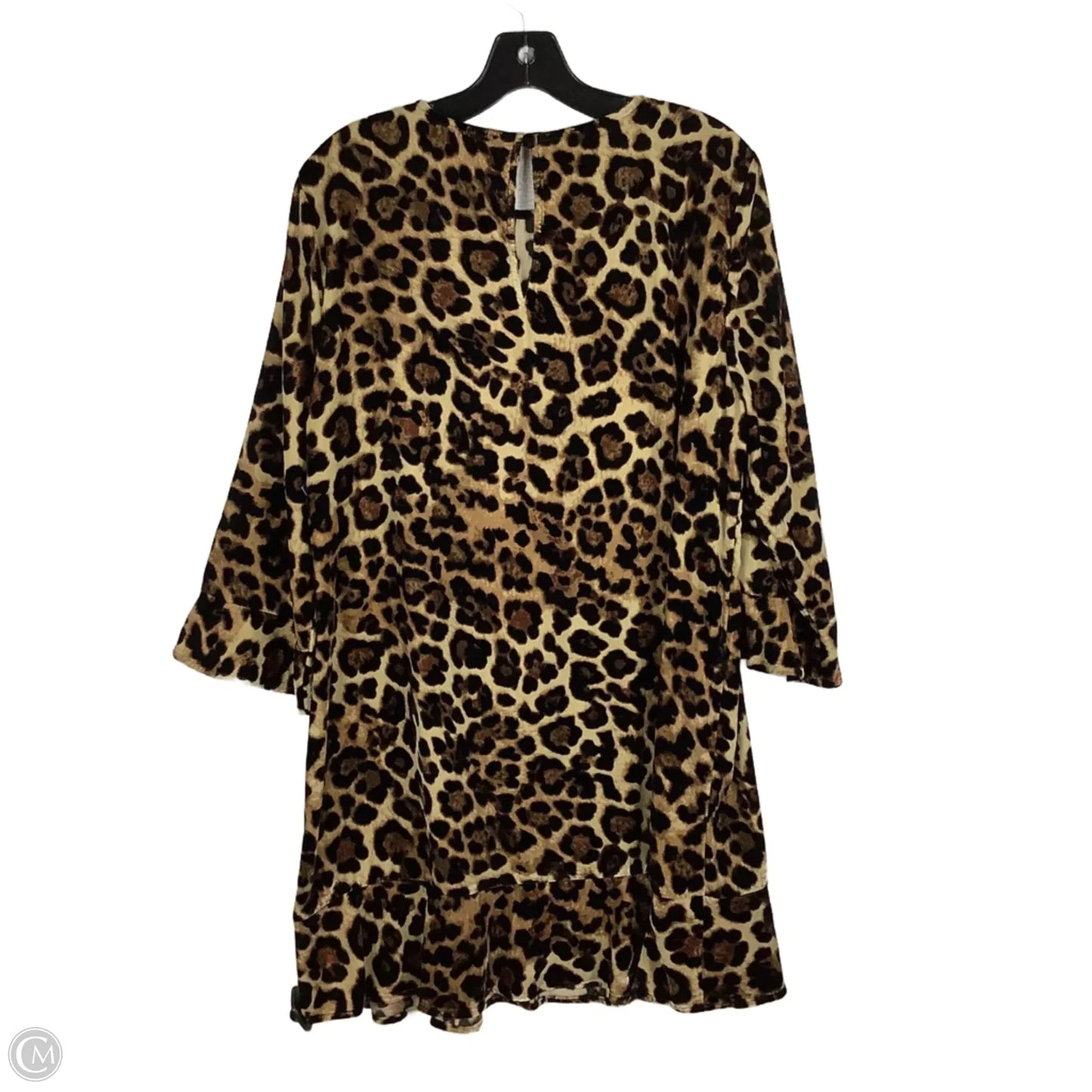 Dress Casual Midi By Loft In Animal Print, Size: 12