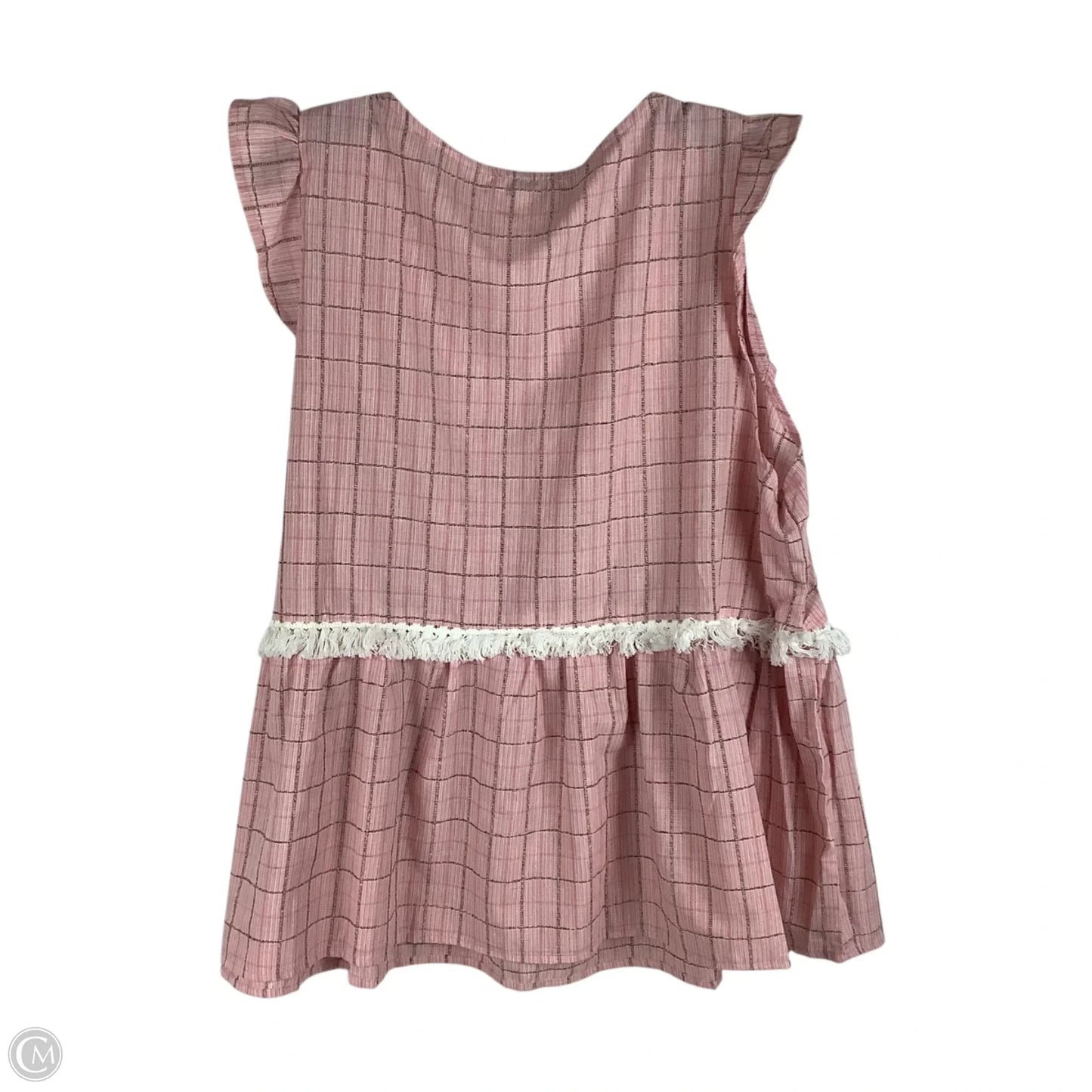 Top Sleeveless By Andree By Unit In Pink, Size: 1x
