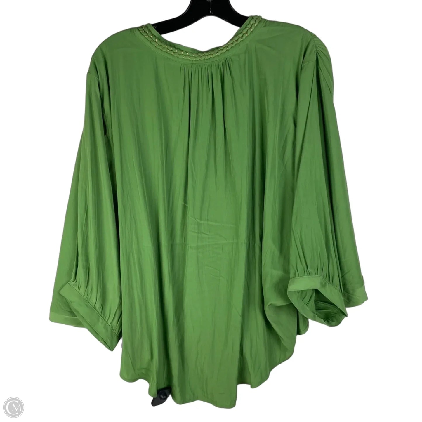 Top Long Sleeve By Chicos In Green, Size: Xl