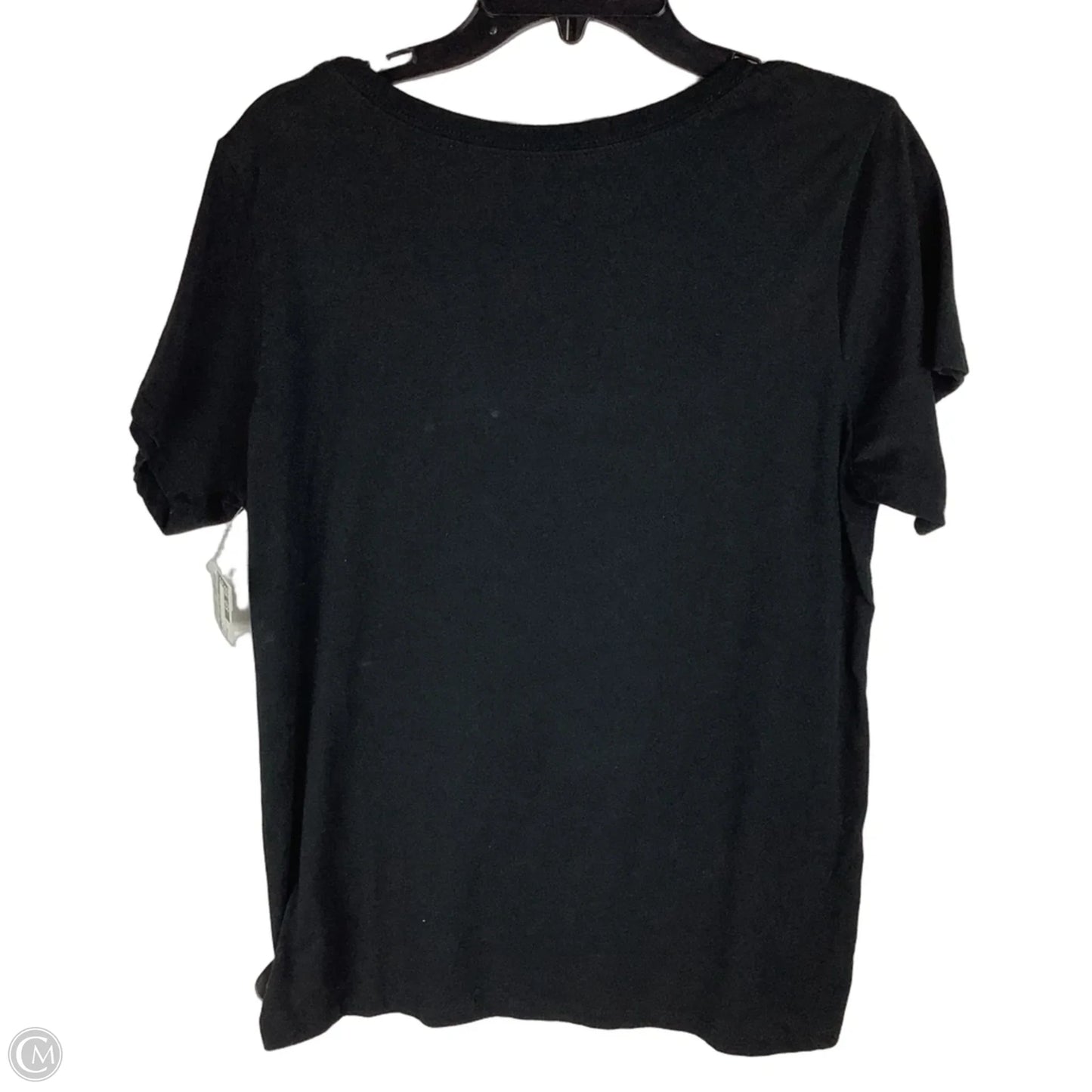 Top Short Sleeve By Clothes Mentor In Black, Size: 1x