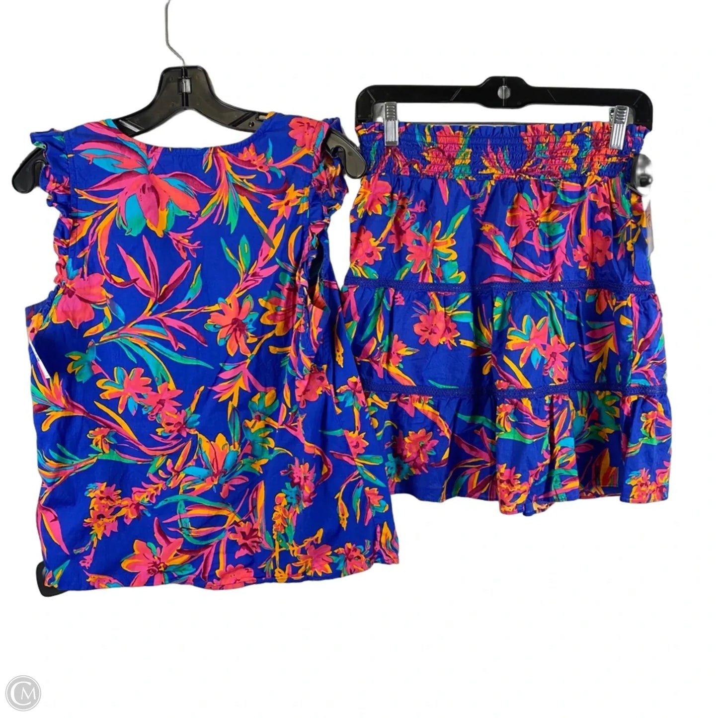 Skirt Set 2pc By J. Crew In Multi-colored Bottom XS Top S