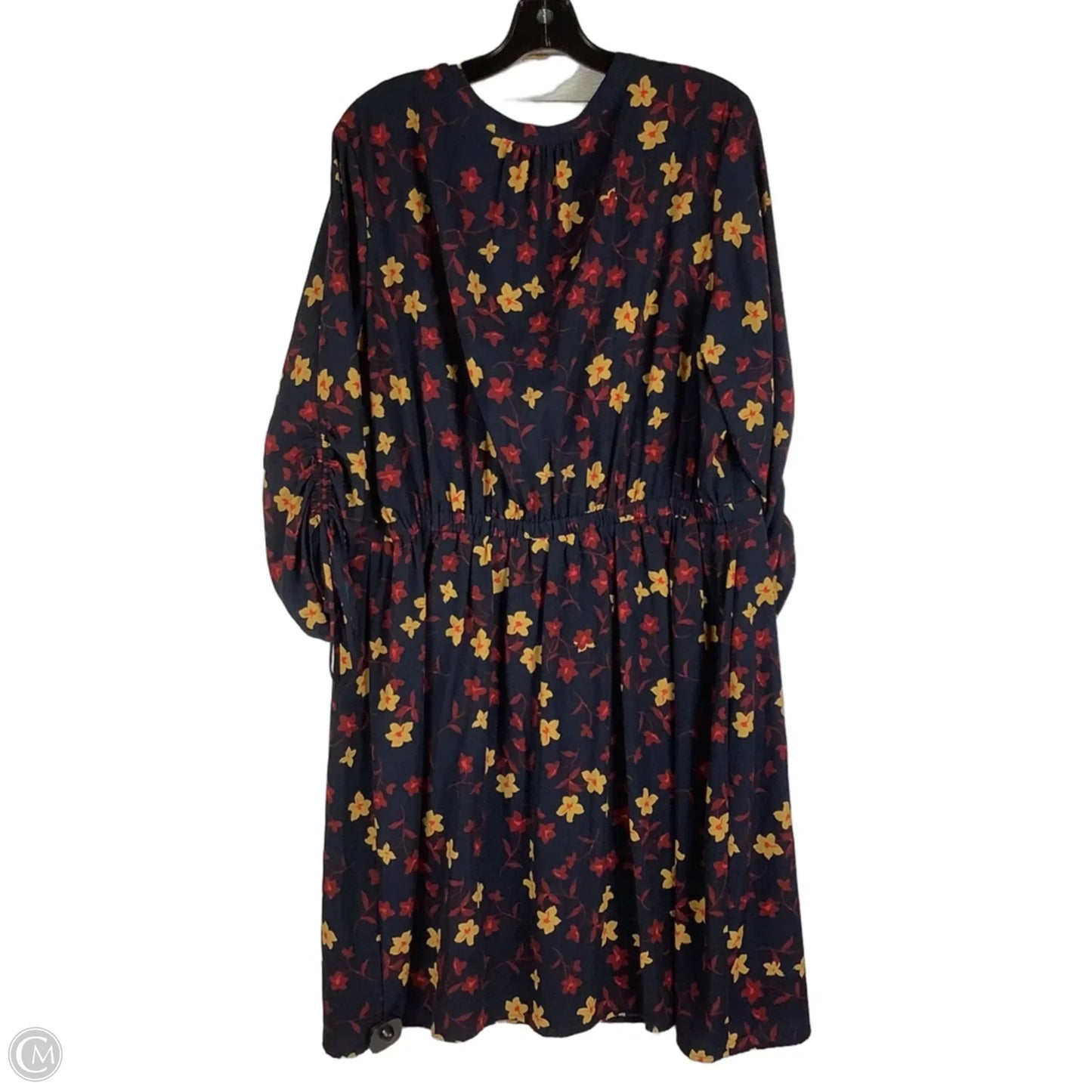 Dress Casual Midi By Clothes Mentor In Floral Print, Size: 18