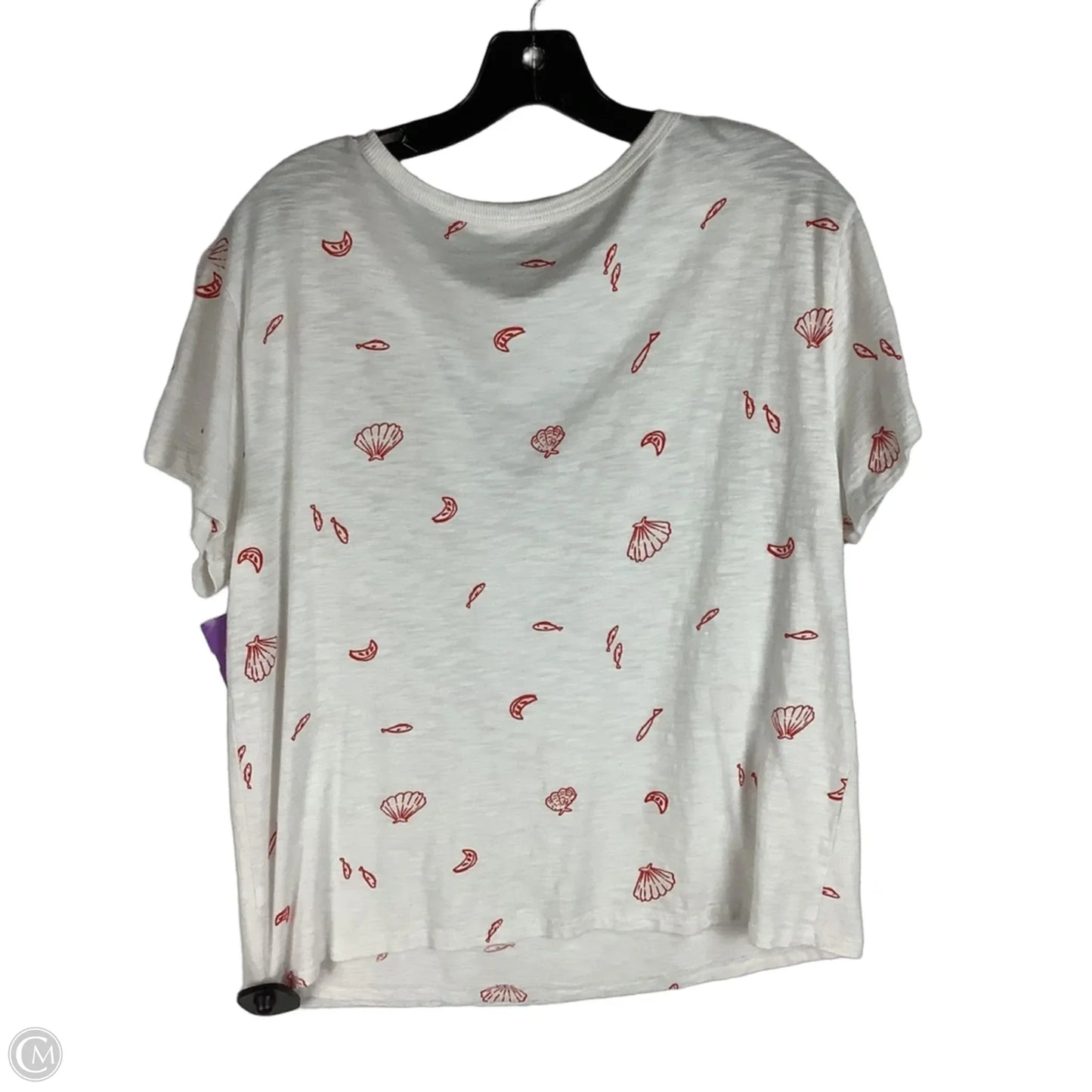 Top Short Sleeve By Sonoma In White, Size: M