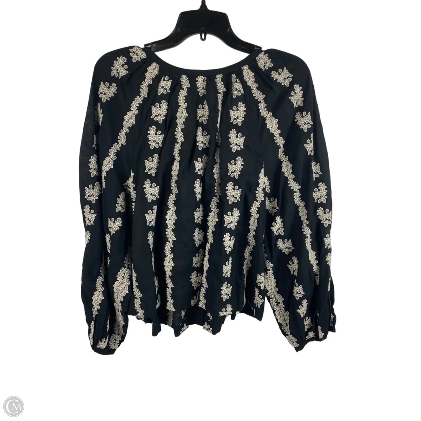 Top Long Sleeve By Madewell In Black, Size: M