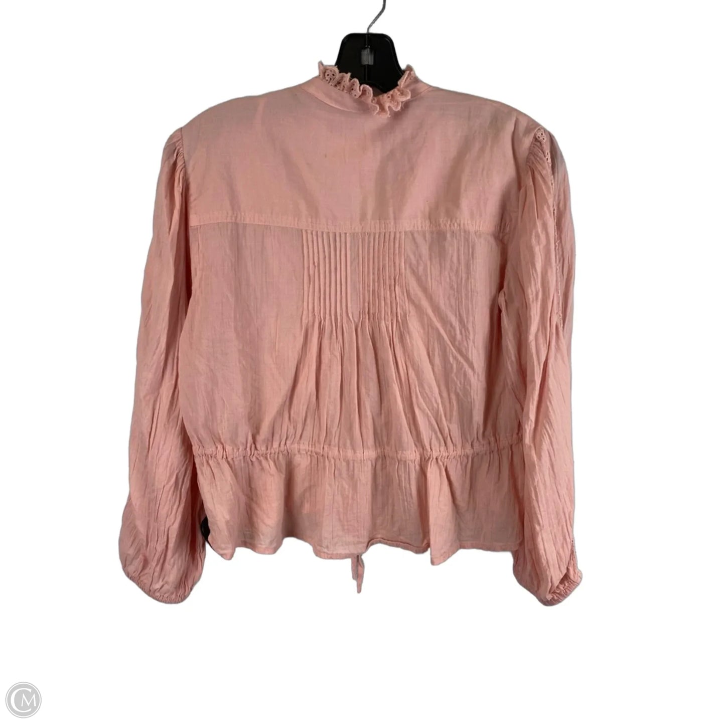 Top Long Sleeve By Free People In Pink, Size: Xs