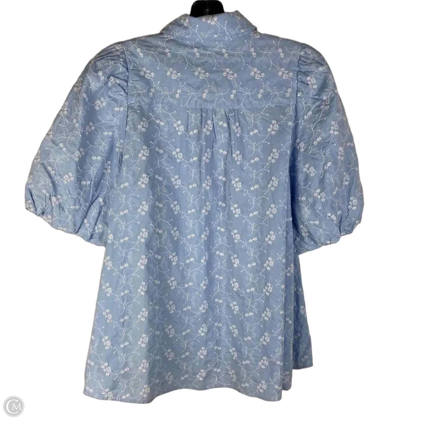 Top Short Sleeve By Crown And Ivy In Blue, Size: L