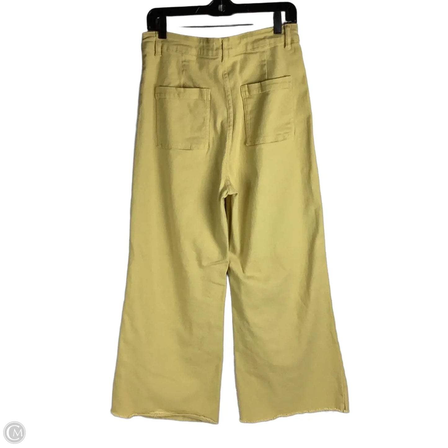 Pants Wide Leg By Anniewear In Yellow, Size: Xl