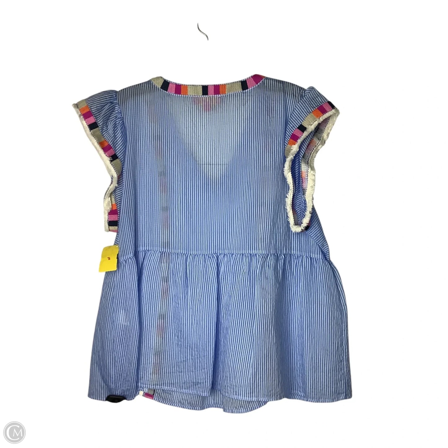 Top Short Sleeve By Thml In Striped Pattern, Size: M