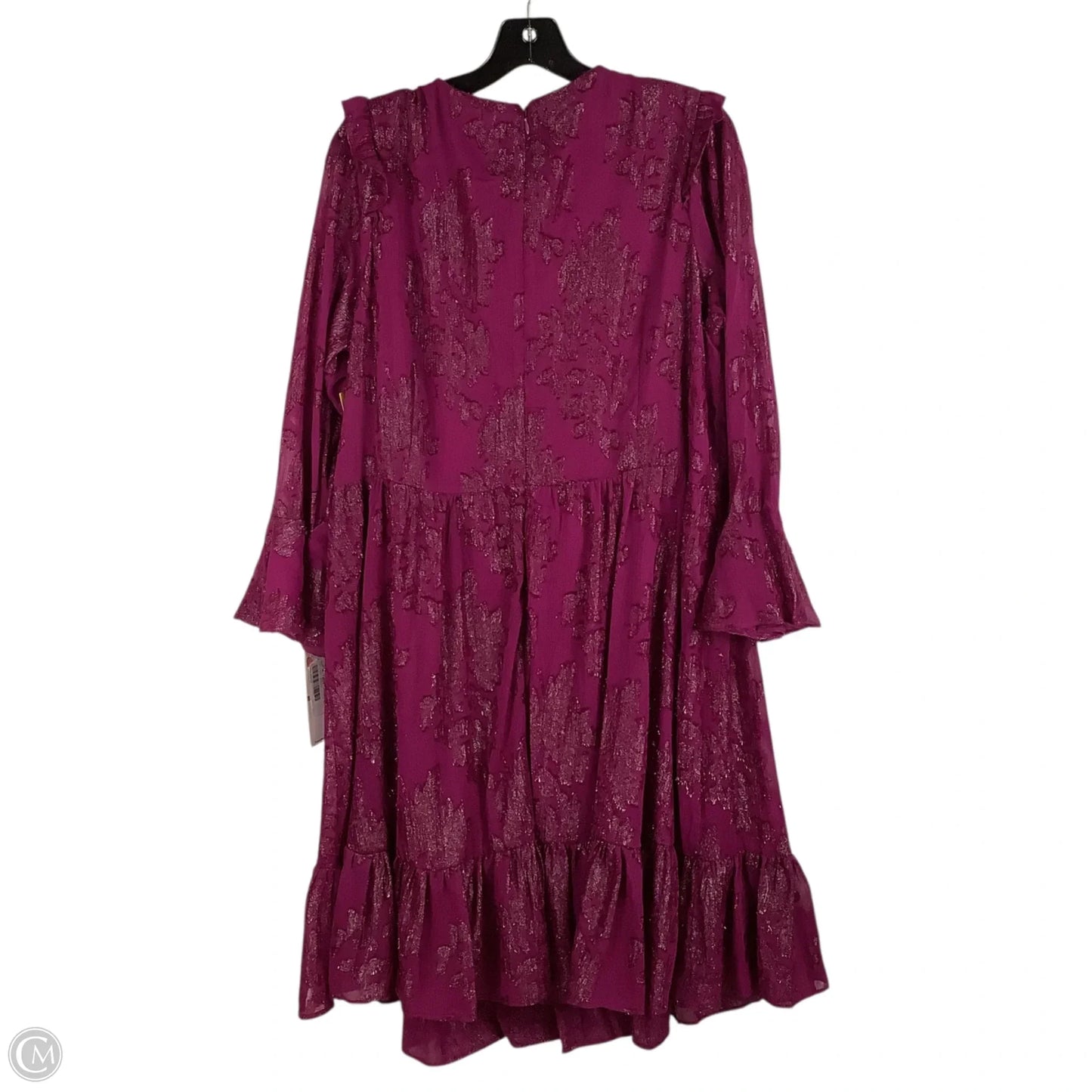 Dress Party Midi By Calvin Klein In Purple, Size: 16