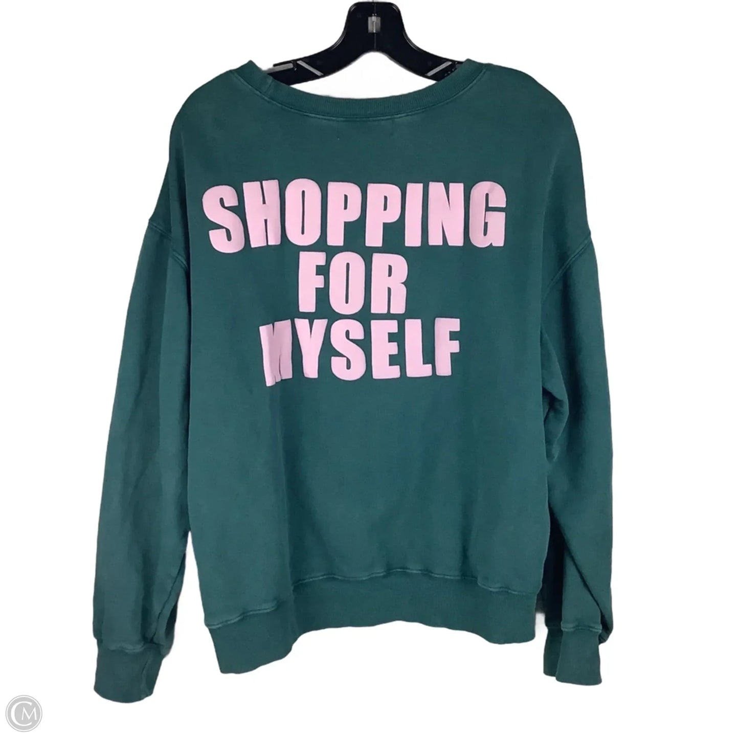 Sweatshirt Collar By Wildfox In Green, Size: Xl