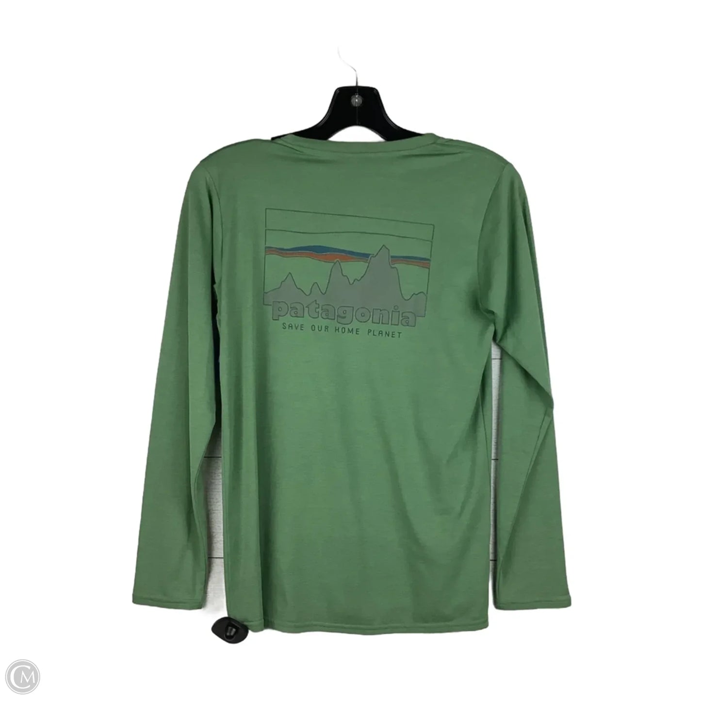 Top Long Sleeve By Patagonia In Green, Size: Xs