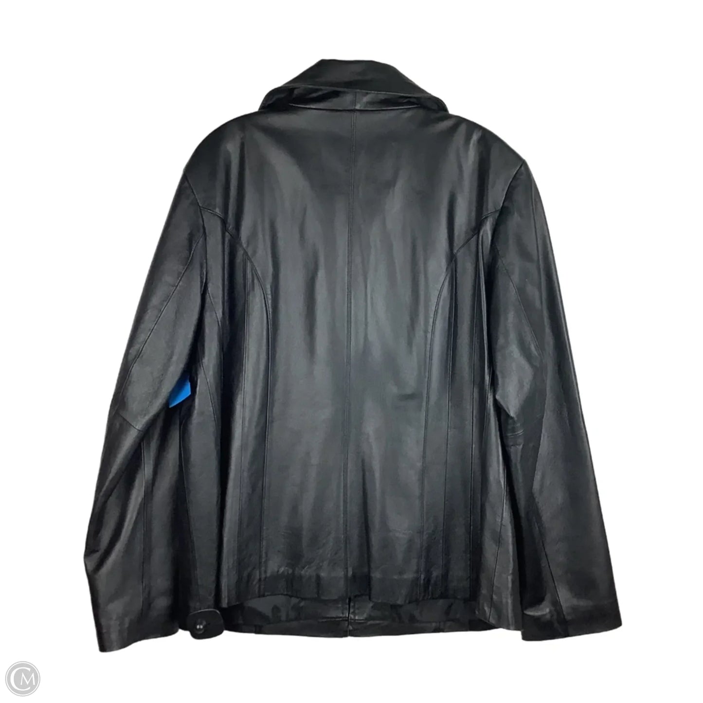Jacket Leather By East 5th In Black, Size: 1x