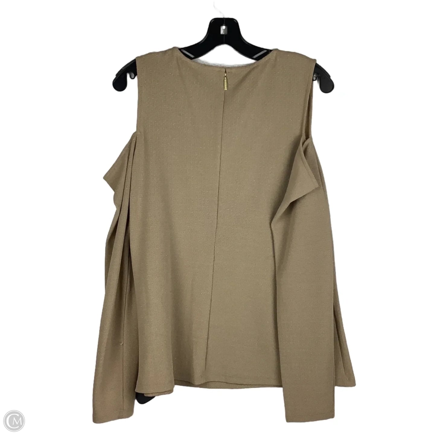Top Long Sleeve By Michael By Michael Kors In Gold, Size: Xl