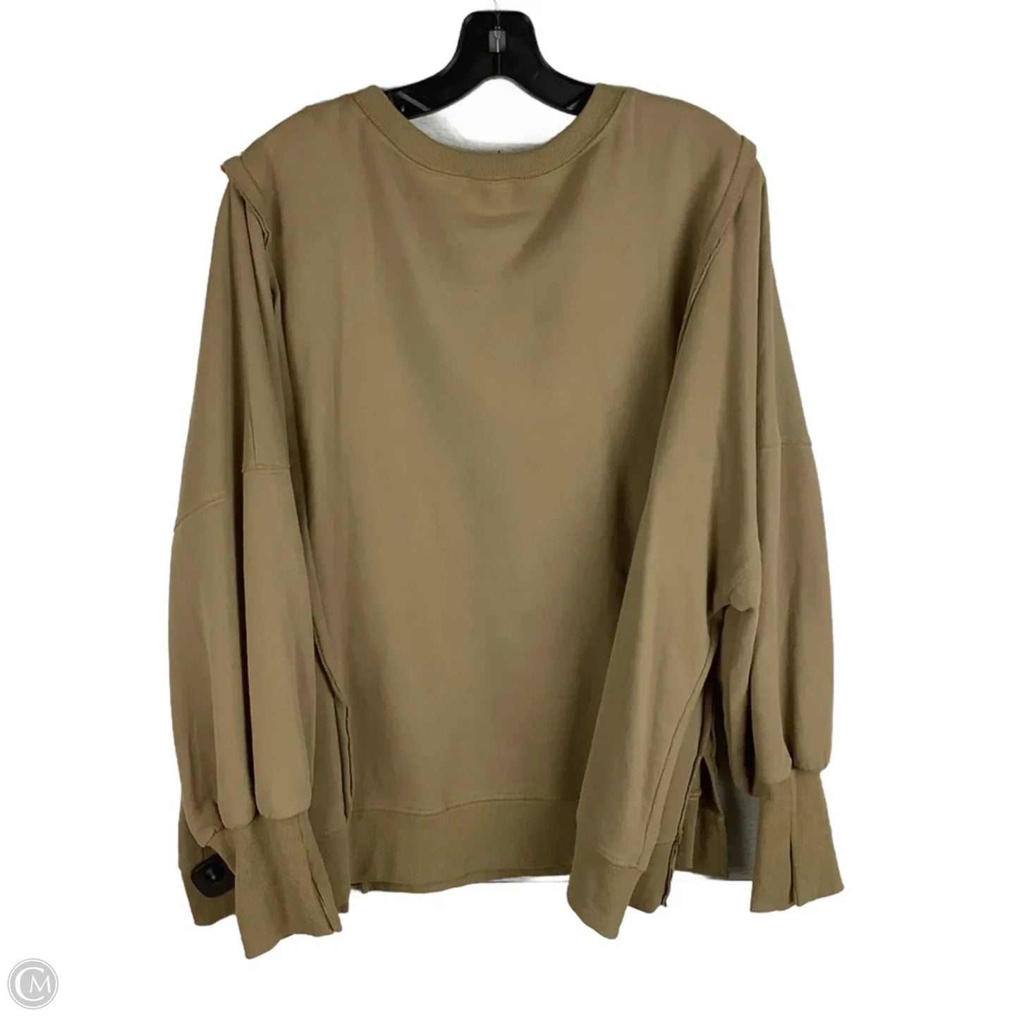 Sweatshirt Collar By Easel In Brown, Size: L