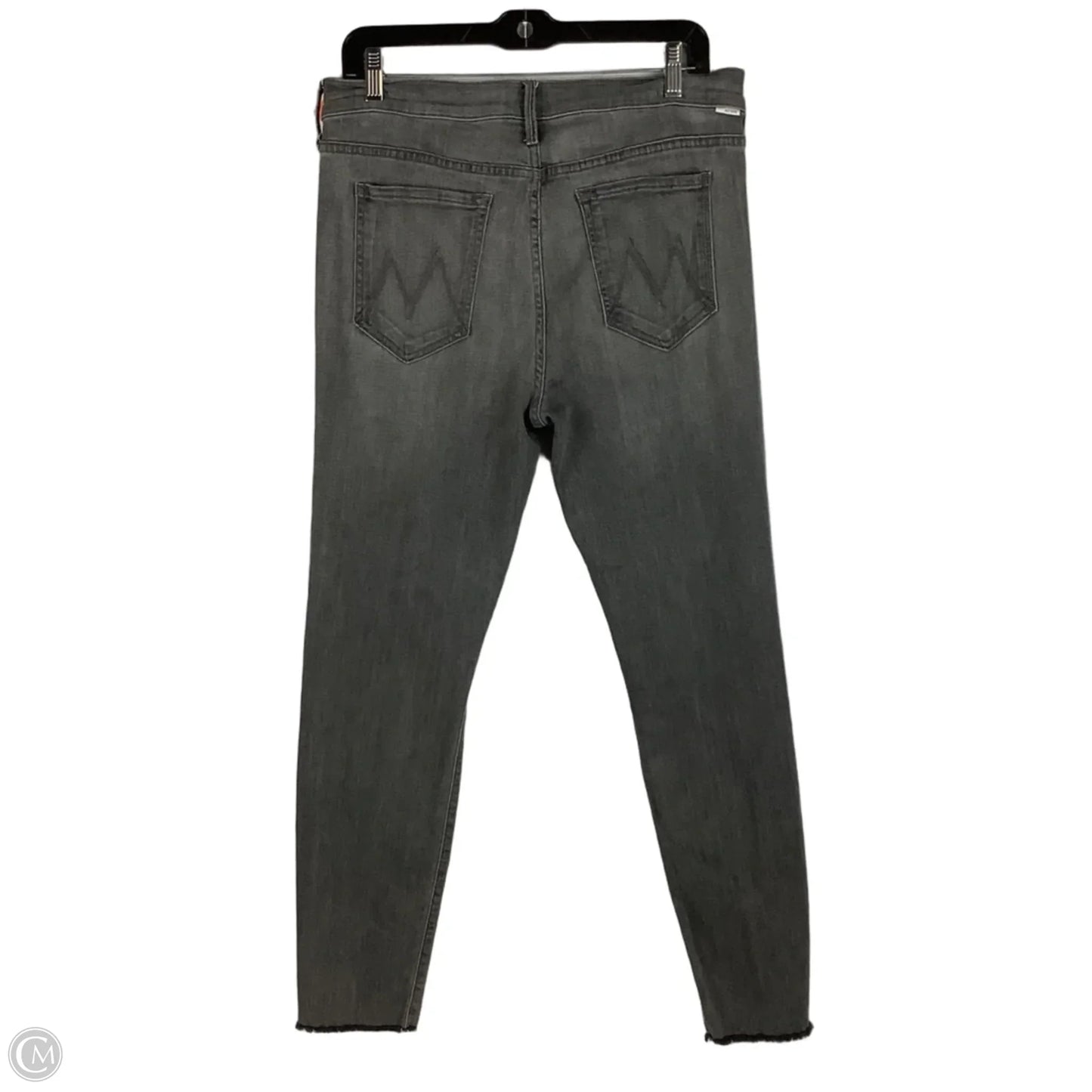 Jeans Skinny By Mother In Grey, Size: 12 (32)