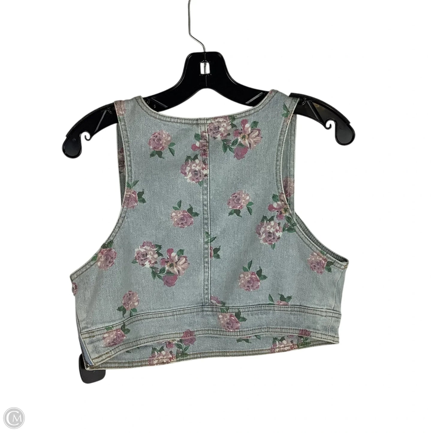 Top Sleeveless By Wild Fable In Blue Denim, Size: M