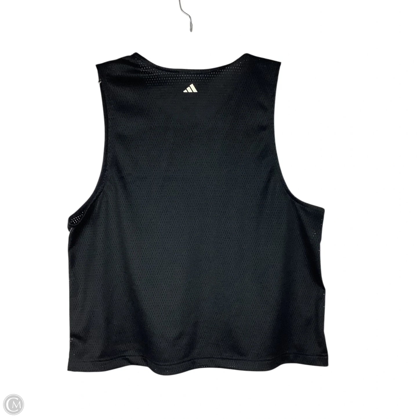 Athletic Tank Top By Adidas In Black, Size: M