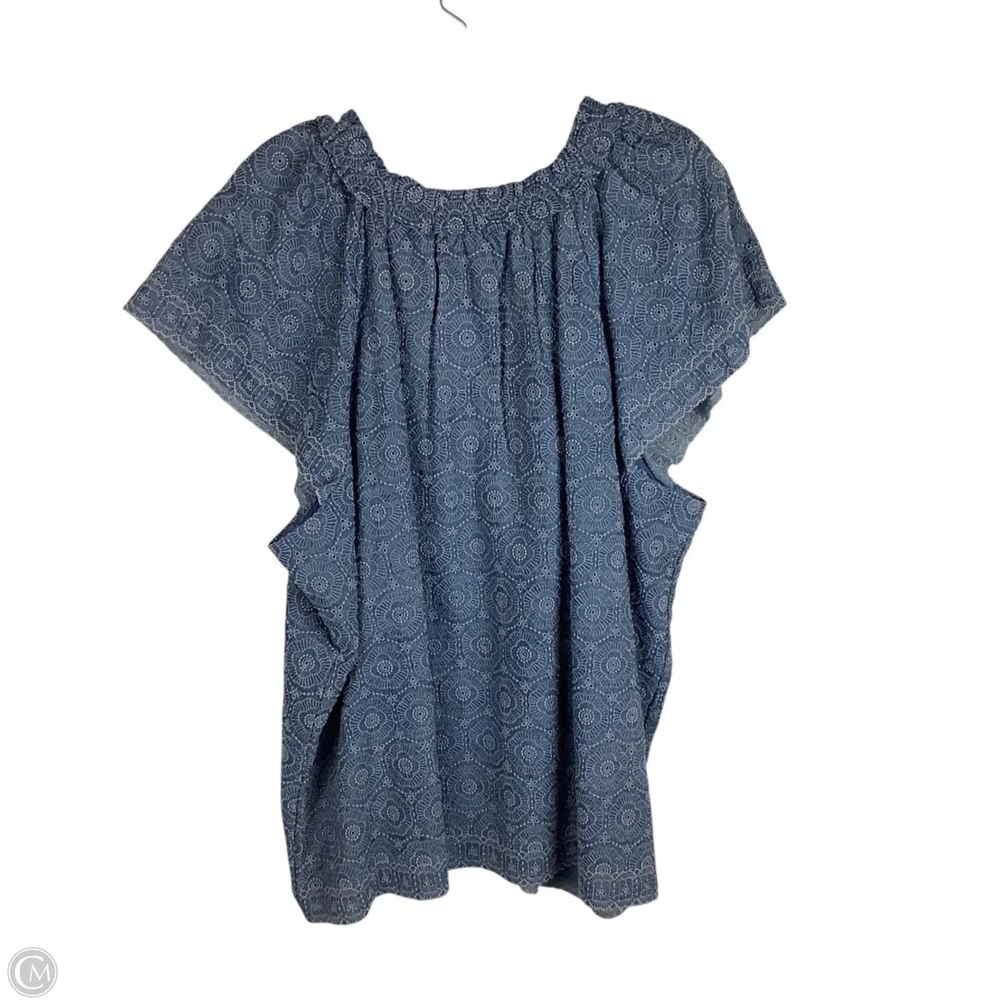 Top Short Sleeve By Crown And Ivy In Blue, Size: Xxl