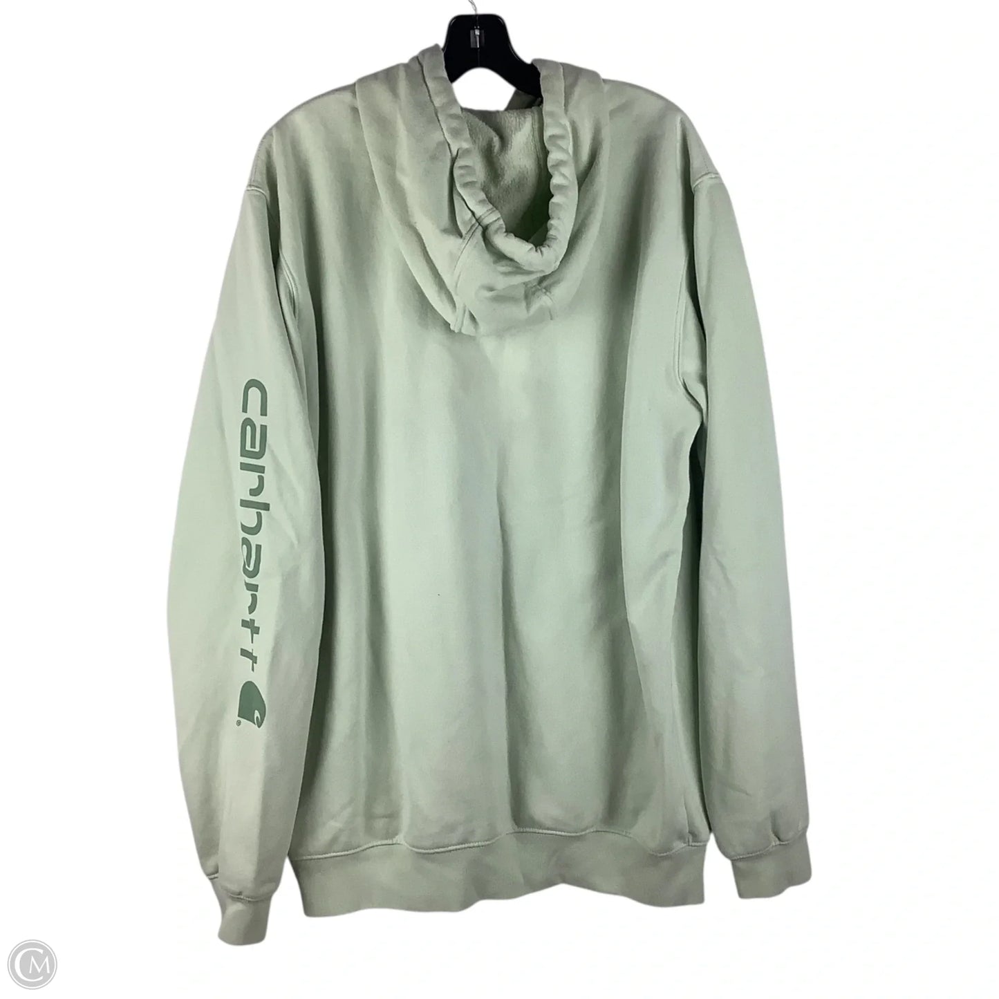 Sweatshirt Hoodie By Carhartt In Green, Size: L/XL tall