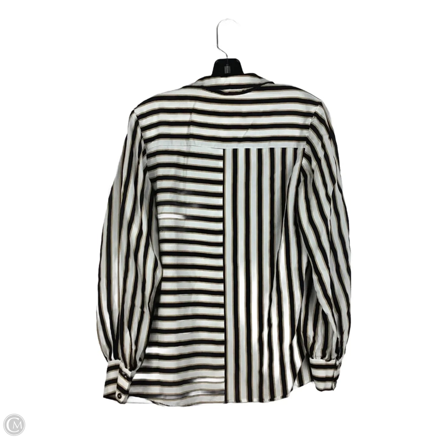 Top Long Sleeve By Maeve In Striped Pattern, Size: S