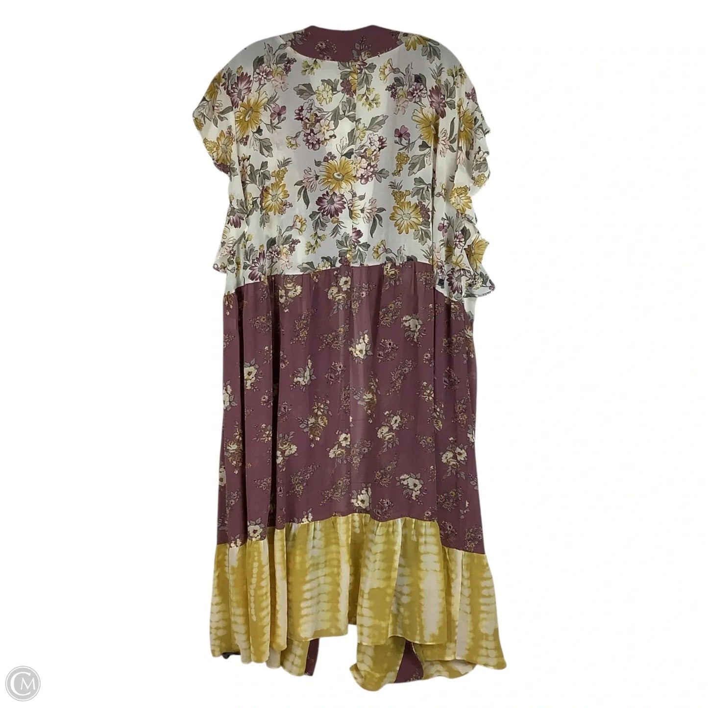 Kimono By Cato In Purple & Yellow, Size: 4x (26/28)