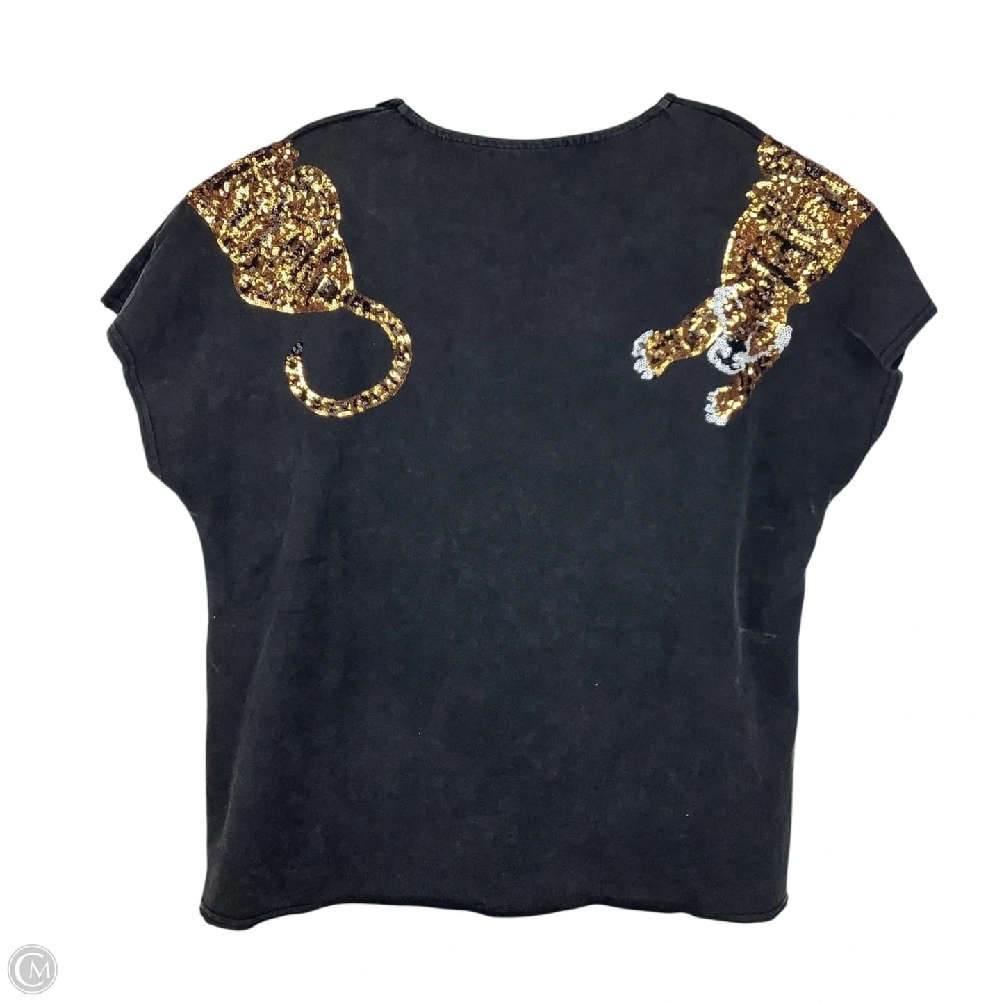 Top Short Sleeve By Blue B In Grey, Size: M