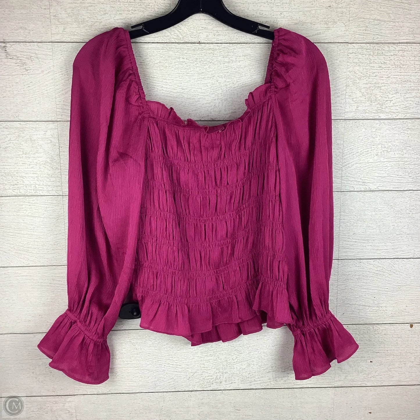 Top Long Sleeve By A New Day In Pink, Size: M