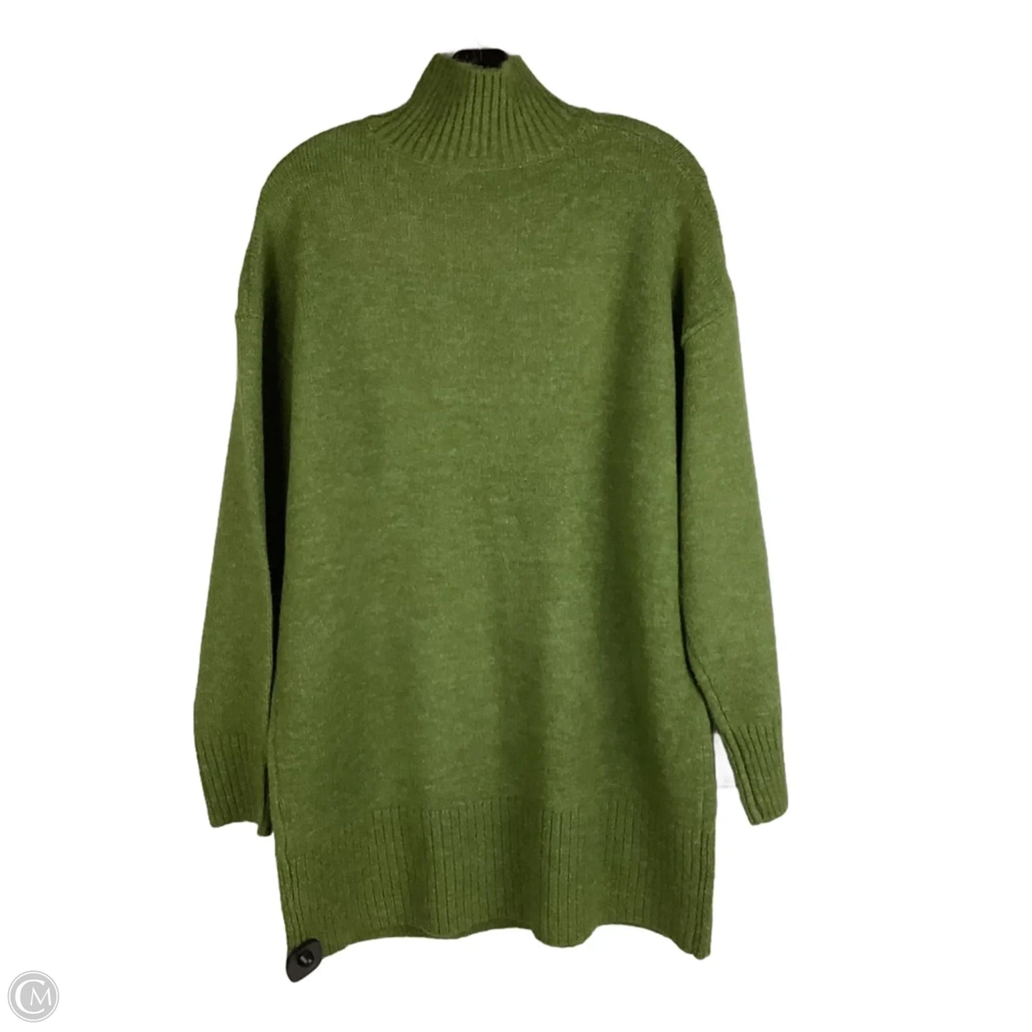 Sweater Tunic By Double Zero In Green, Size: M