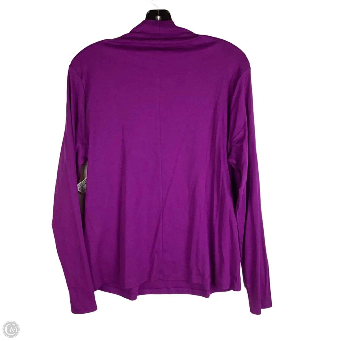 Top Long Sleeve By Ann Taylor In Purple, Size: Xl