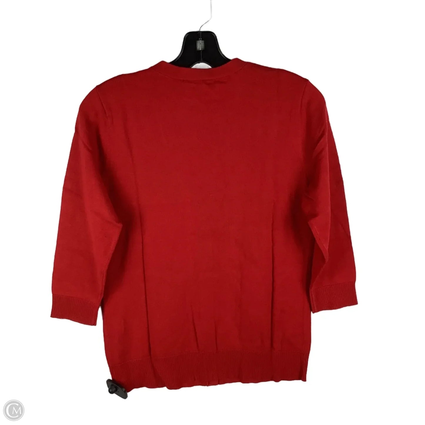 Sweater Cardigan By New York And Co In Red, Size: M