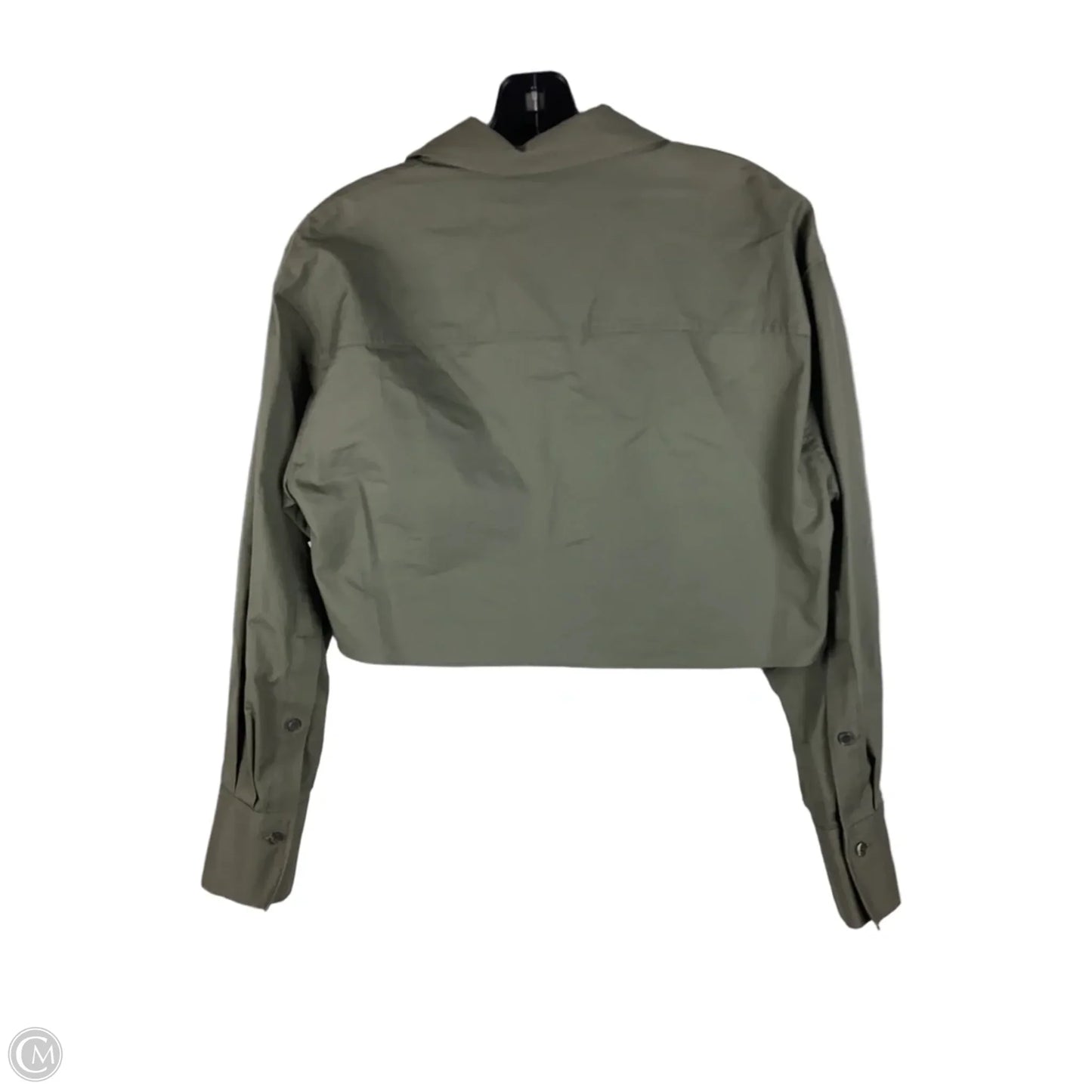 Jacket Shirt By Zara In Green, Size: Xs