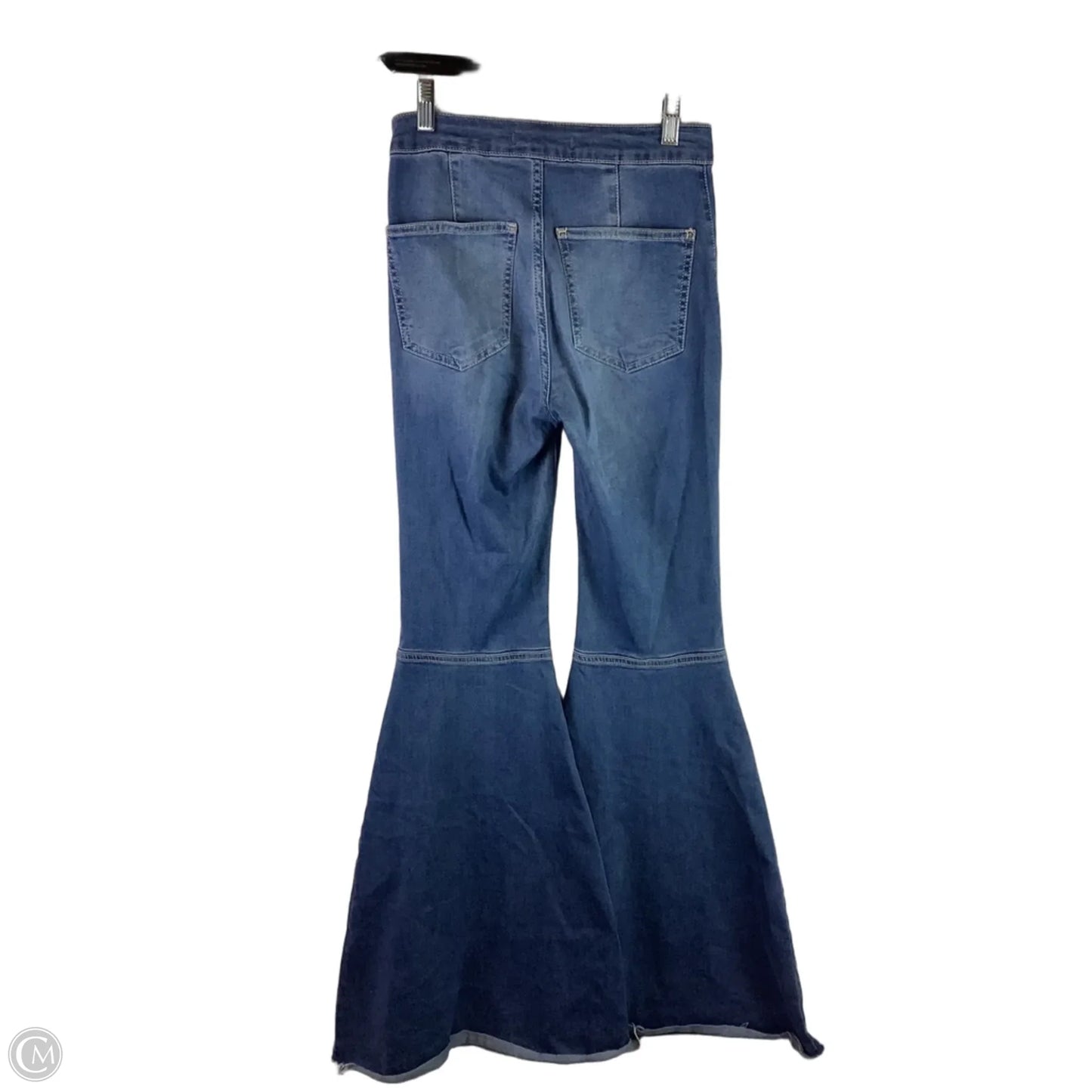 Jeans Flared By Free People In Blue Denim, Size: 0