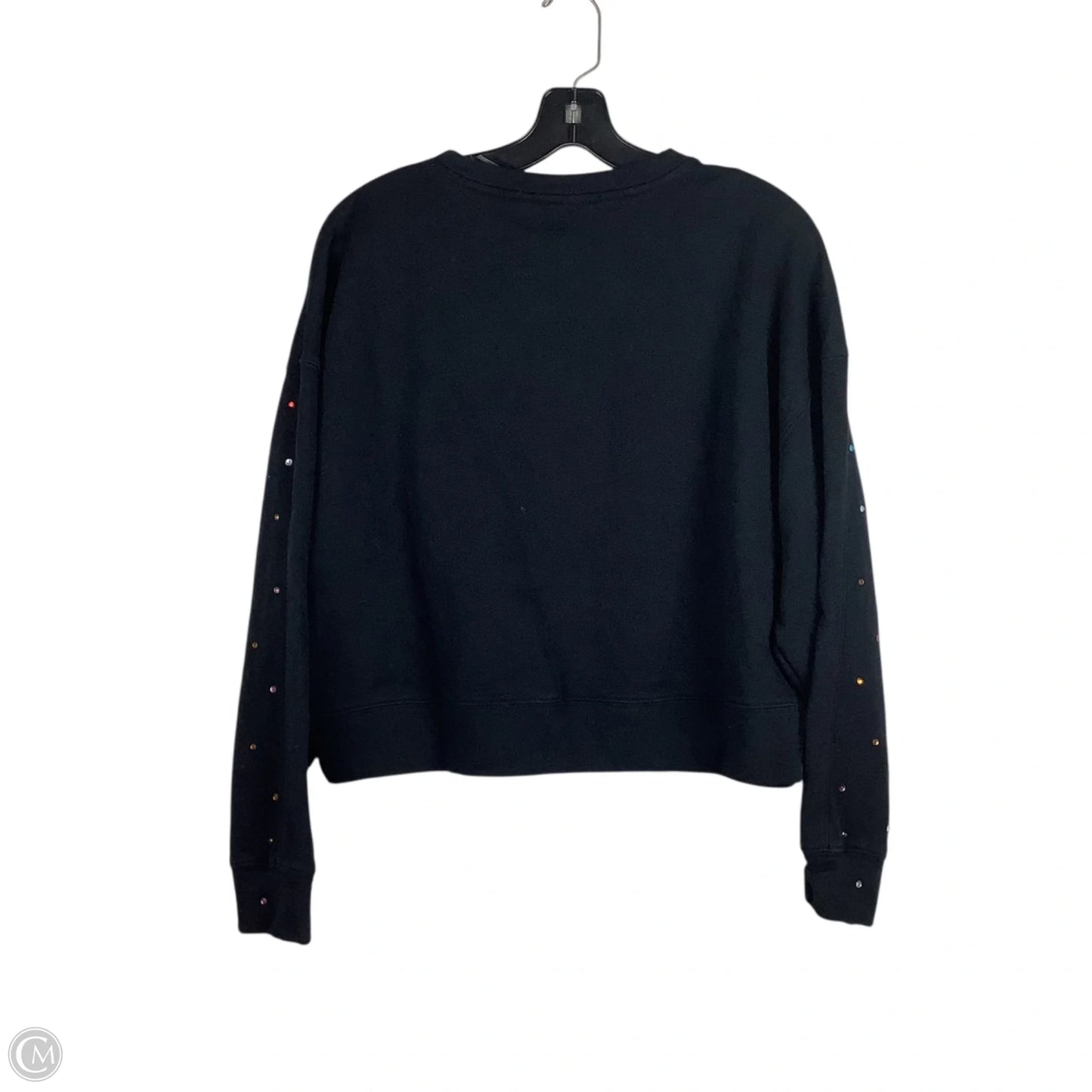 Sweatshirt Crewneck By Clothes Mentor In Black, Size: L