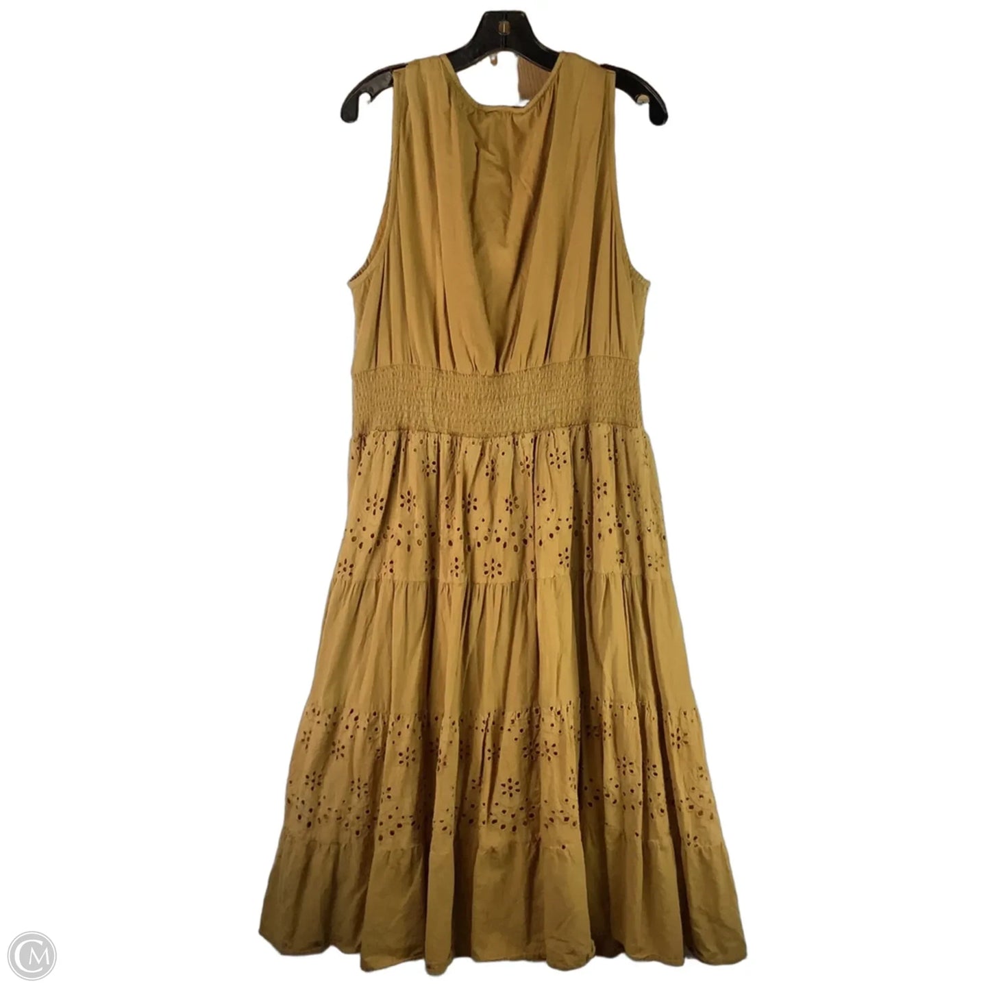 Dress Casual Maxi By Clothes Mentor In Yellow, Size: 2x