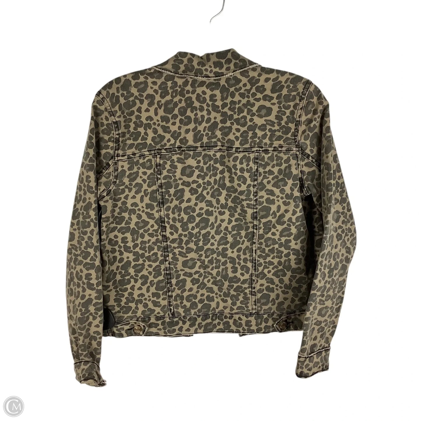 Jacket Denim By Sts Blue In Animal Print, Size: S