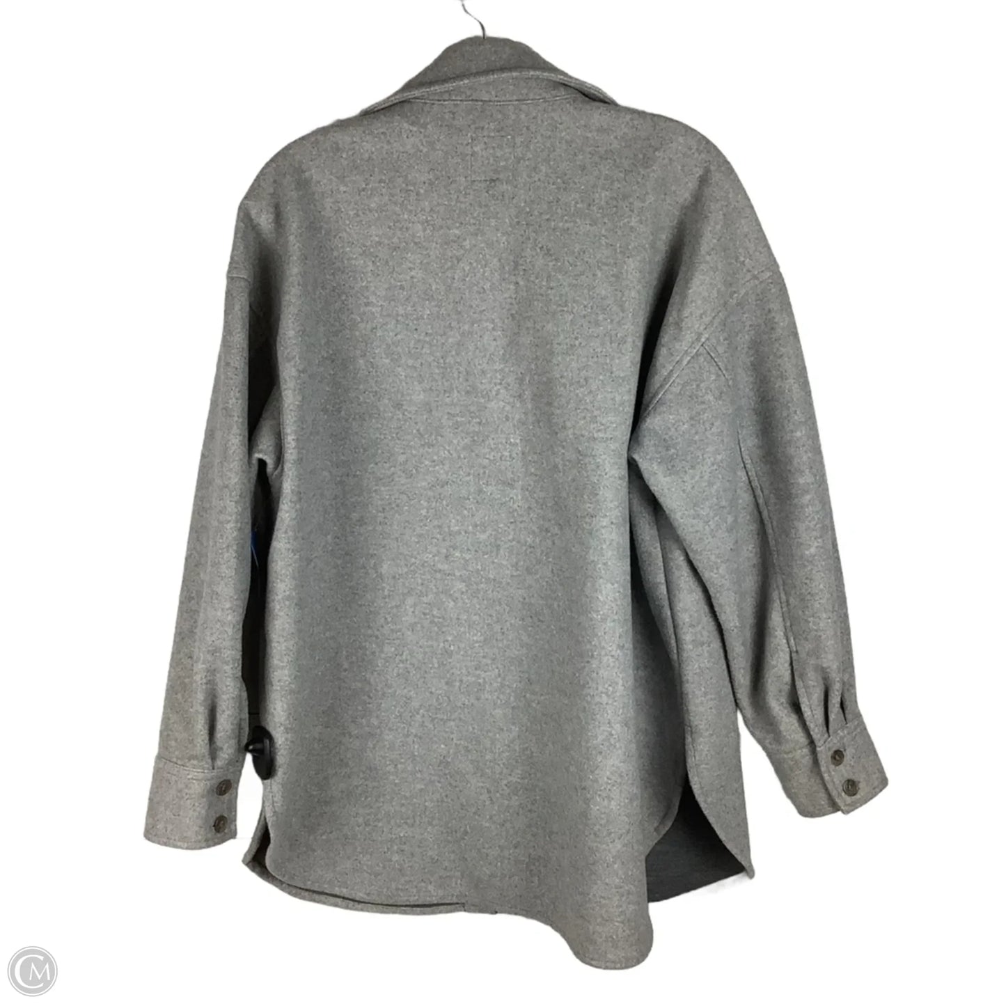 Jacket Shirt By H&m In Grey, Size: S