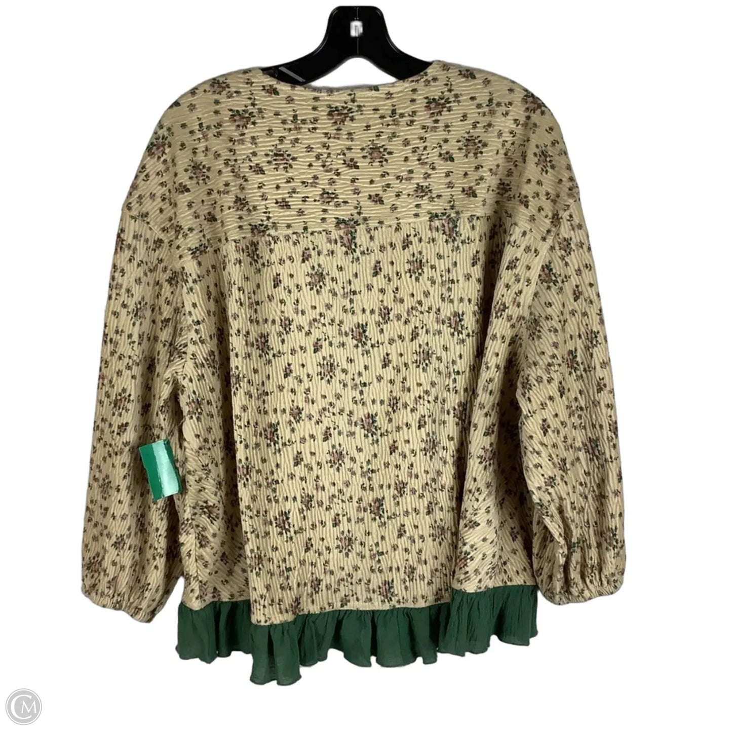 Top Long Sleeve By Easel In Floral Print, Size: M