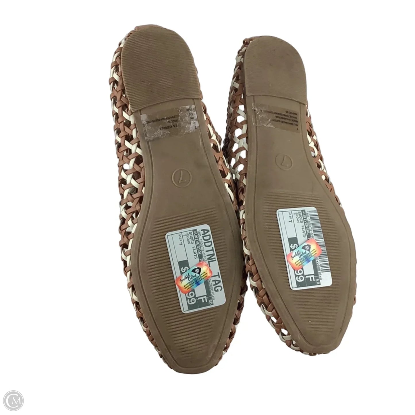 Shoes Flats By Universal Thread In Brown, Size: 7