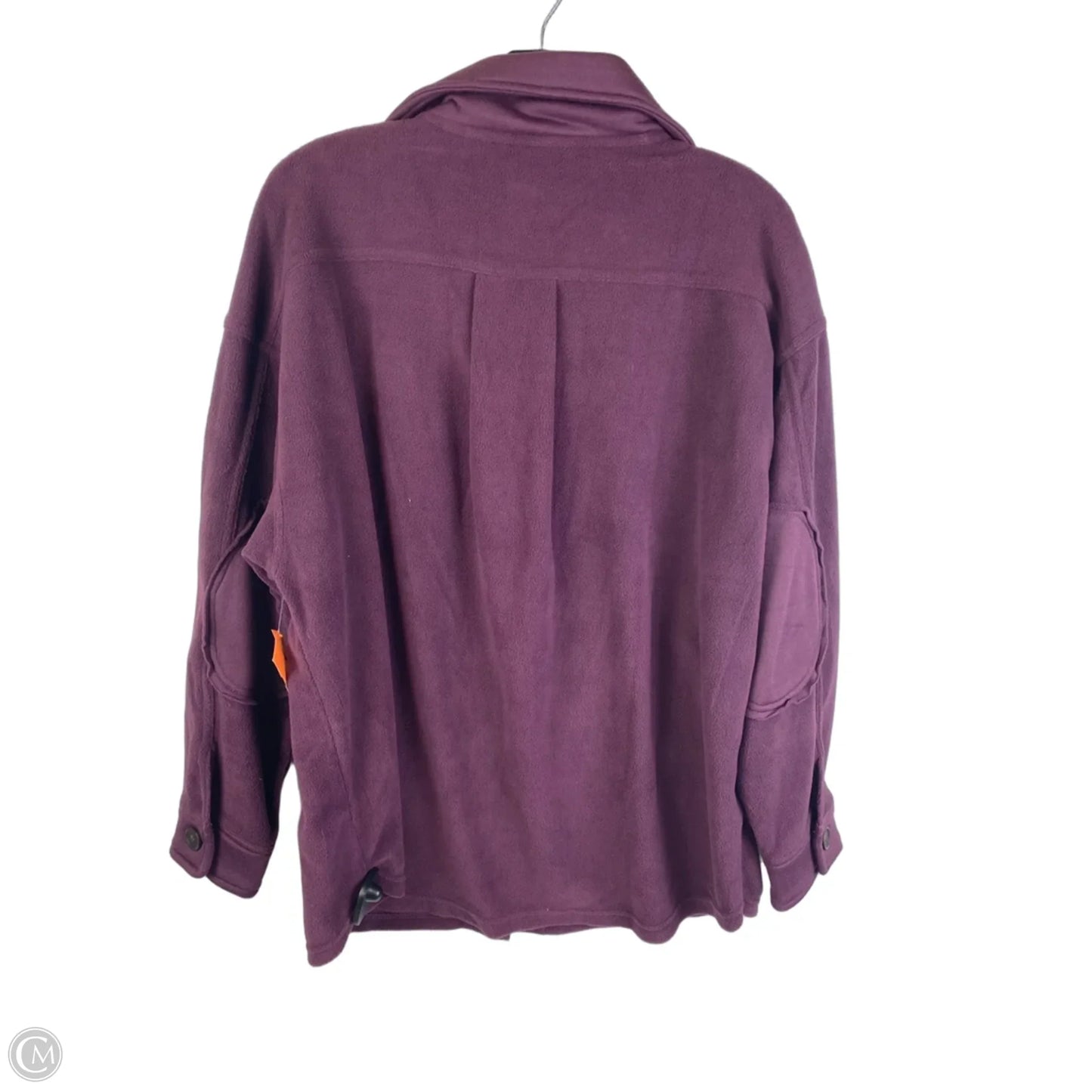 Jacket Shirt By Zenana In Purple, Size: L