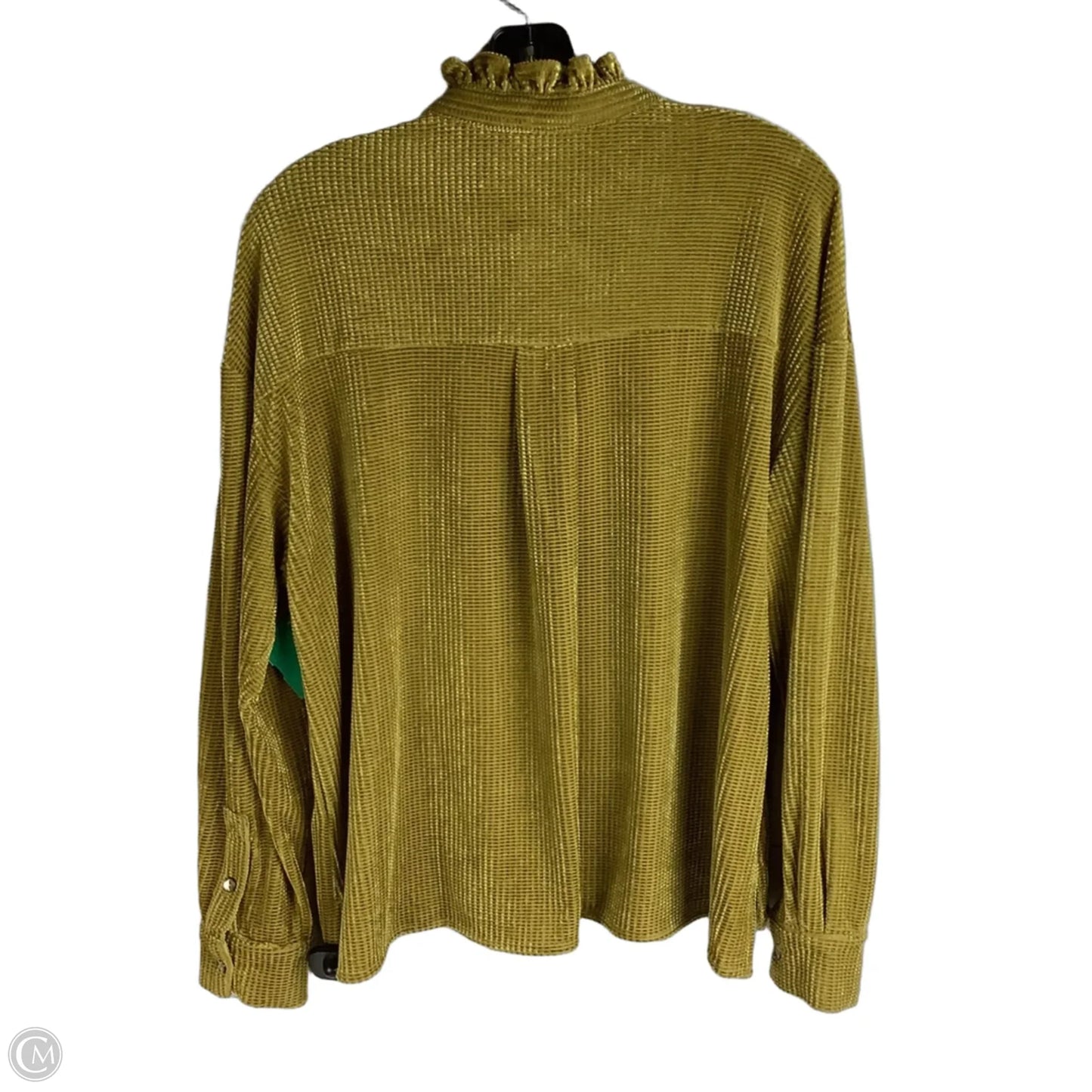 Top Long Sleeve By Frnch In Green, Size: S