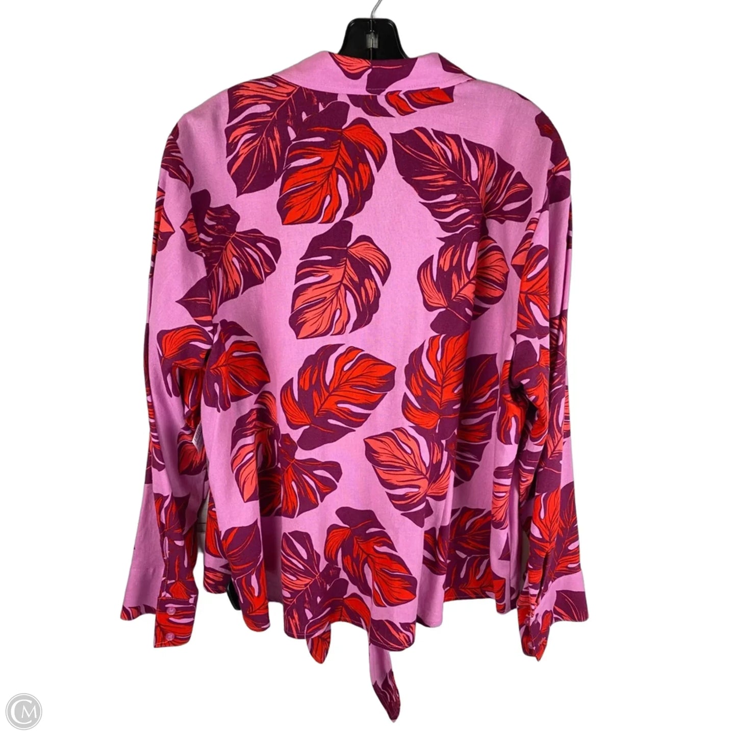 Top Long Sleeve By Sofia By Sofia Vergara In Pink, Size: 3x
