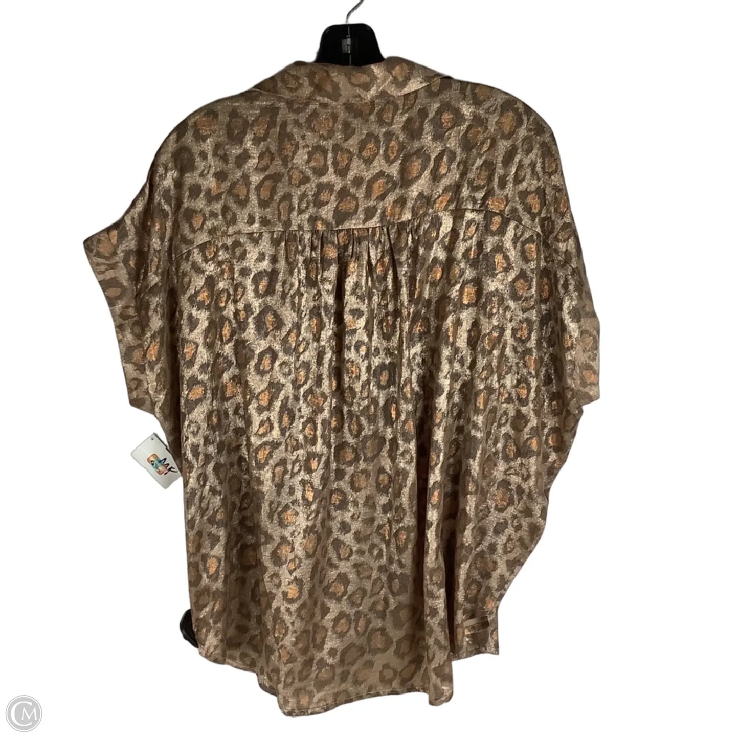 Top Short Sleeve By Jodifl In Animal Print, Size: M