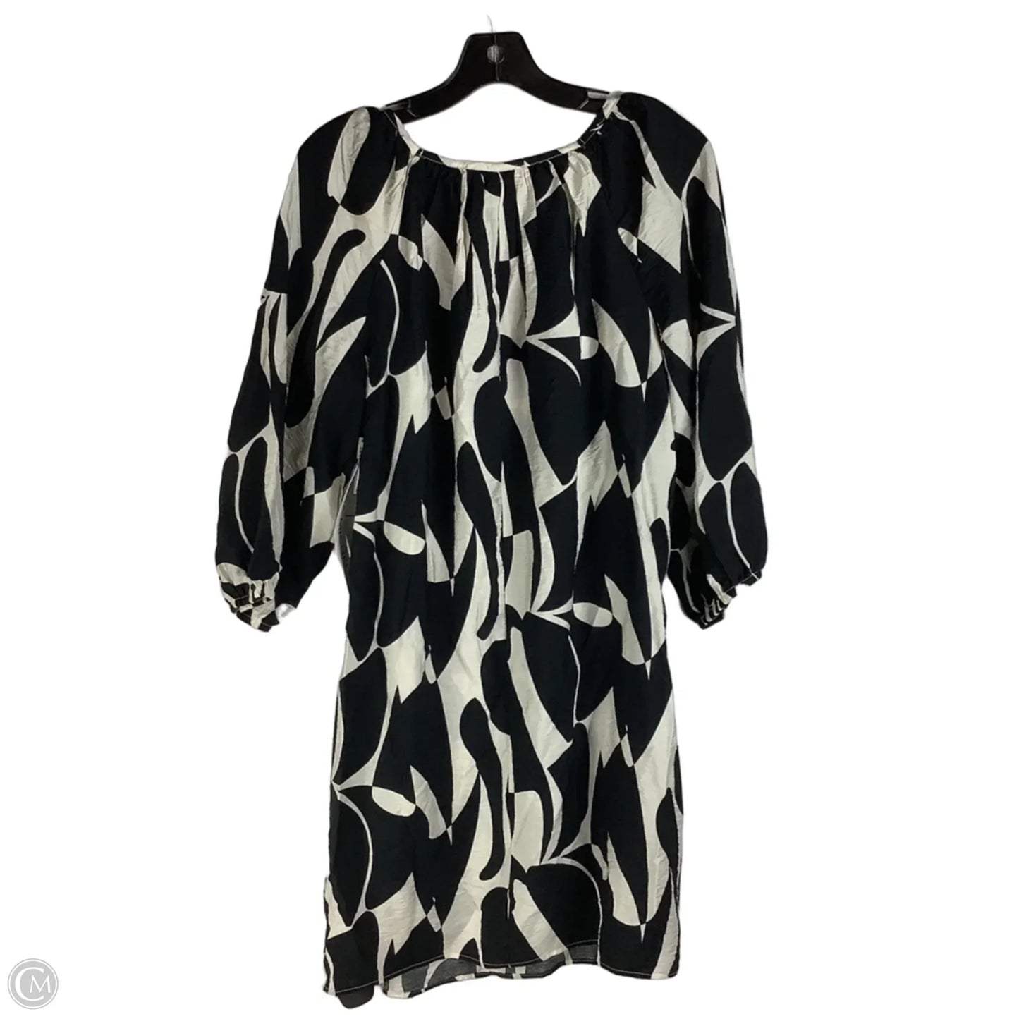 Dress Casual Short By Sara Michelle In Black & Tan, Size: L
