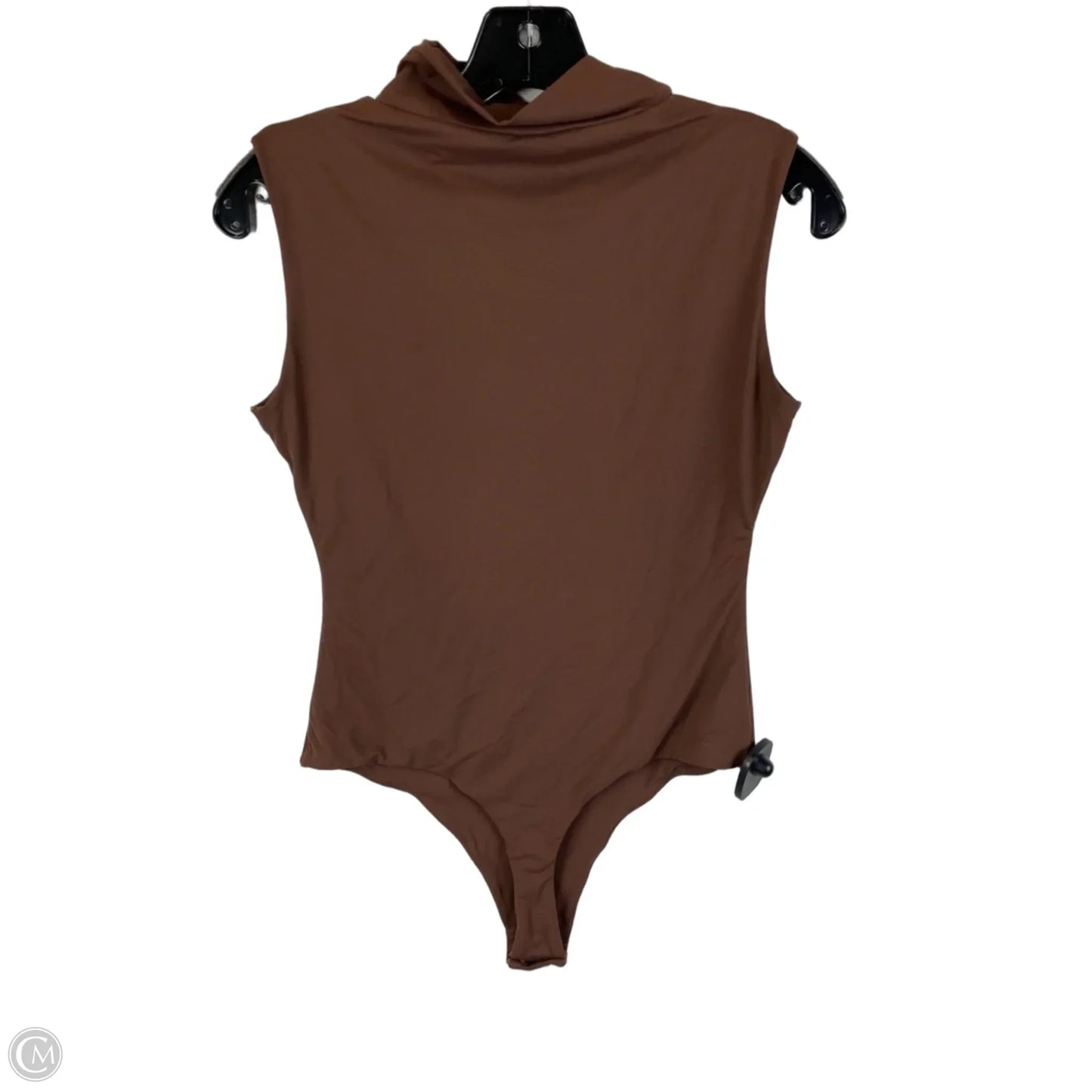 Top Sleeveless By Pumiey In Brown, Size: M